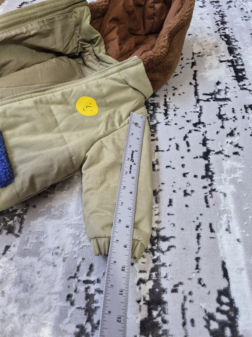 Bobo Choses Khaki Baby Shepra Organic Cotton Snowsuit / Coverall 3-6 m New